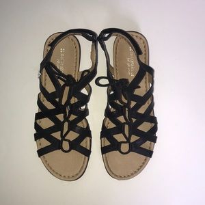 Black strappy sandals